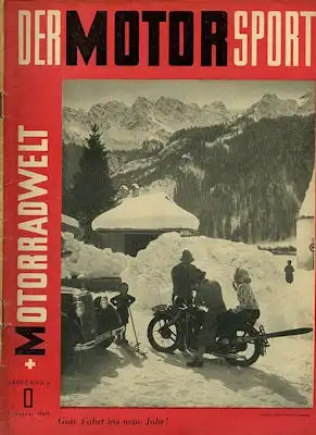 Der Motorsport + Motorradwelt 1950 Heft 1