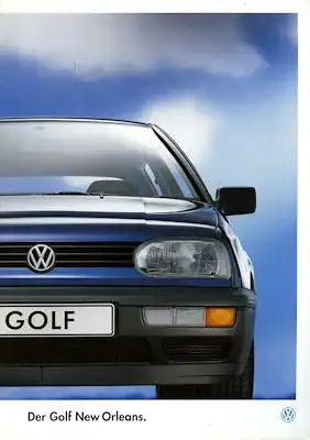 VW Golf 3 New Orleans Prospekt 8.1993