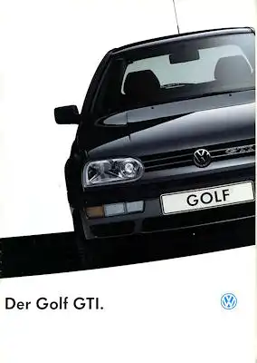 VW Golf 3 GTI Prospekt 1.1994