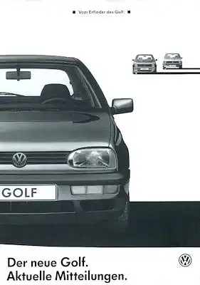 VW Golf 3 Prospekt 9.1991