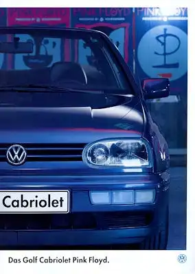 VW Golf 3 Cabriolet Pink Floyd Prospekt 8.1994