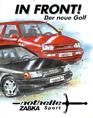 VW Golf 3 Nothelle / Zabka Sport Prospekt ca. 1993