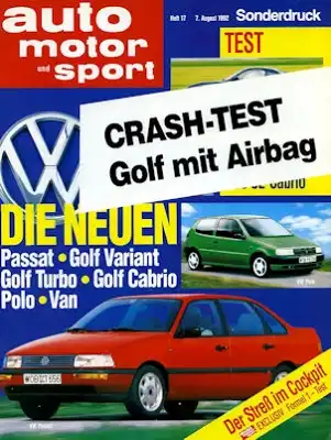 VW Golf 3 Test 8.1992