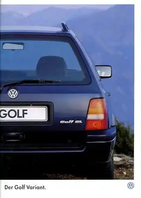 VW Golf 3 Variant Prospekt 7.1995