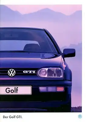 VW Golf 3 GTI Prospekt 1.1995