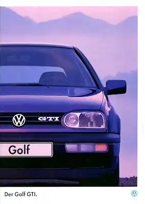 VW Golf 3 GTI Prospekt 8.1994