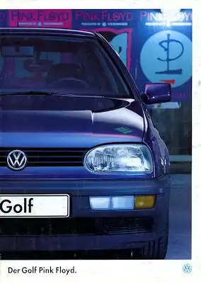 VW Golf 3 Pink Floyd Prospekt 8.1994