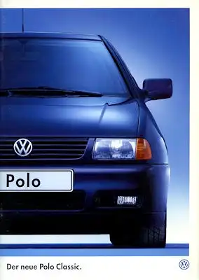 VW Polo 3 Classic Prospekt 11.1995