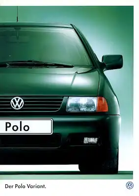VW Polo 3 Variant Prospekt 8.1997