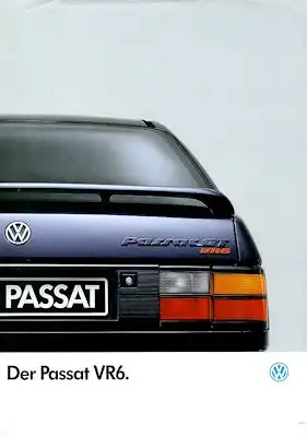 VW Passat B 3 VR 6 Prospekt 2.1991