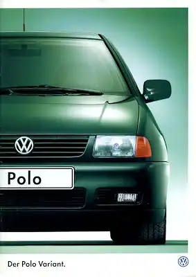 VW Polo 3 Variant Prospekt 10.1997