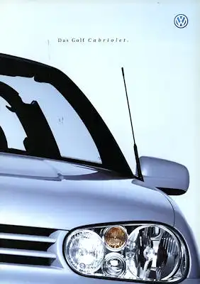 VW Golf 4 Cabriolet Prospekt 10.2000