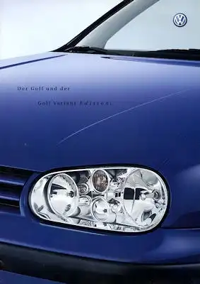 VW Golf 4 / Variant Edition Prospekt 3.2001