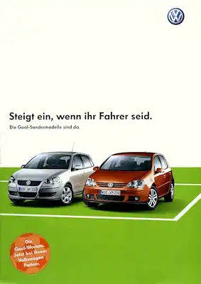 VW Goal Sondermodelle Prospekt ca. 2006