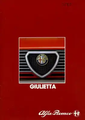 Alfa-Romeo Giulietta Prospekt ca. 1984
