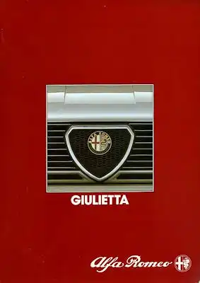 Alfa-Romeo Giulietta Prospekt ca. 1984 it