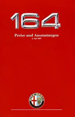 Alfa-Romeo 164 Preisliste 5.1989