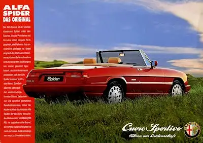 Alfa-Romeo Spider Prospekt 1990er Jahre