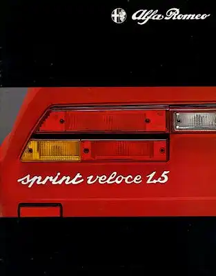 Alfa-Romeo Sprint Veloce 1.5 Prospekt 1981