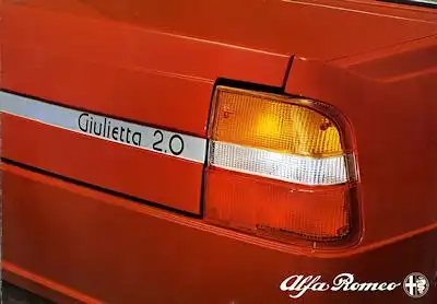 Alfa-Romeo Giulietta Prospekt 1980