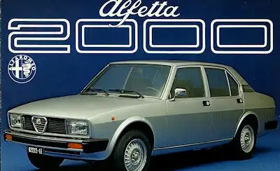 Alfa-Romeo Alfetta 2000 Prospekt ca. 1977