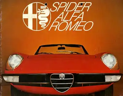 Alfa-Romeo Spider 1600 / 2000 Prospekt ca. 1978