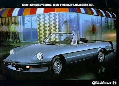 Alfa-Romeo Spider 2000 Prospekt 1976