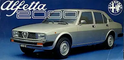 Alfa-Romeo Alfetta 2000 Prospekt ca. 1977