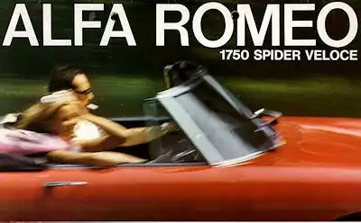 Alfa-Romeo 1750 Spider Veloce Prospekt 1968