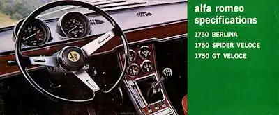 Alfa-Romeo 1750 Prospekt ca. 1968 US