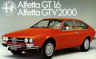 Alfa-Romeo Alfetta GT 1.6 / GTV 2000 Prospekt ca. 1978