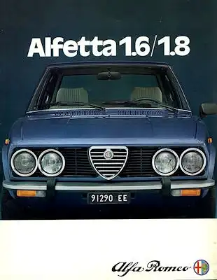 Alfa-Romeo Alfetta 1.6 / 1.8 Prospekt 9.1980