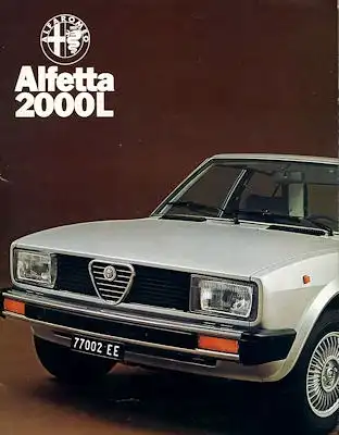 Alfa-Romeo Alfetta 2000 L Prospekt 11.1978