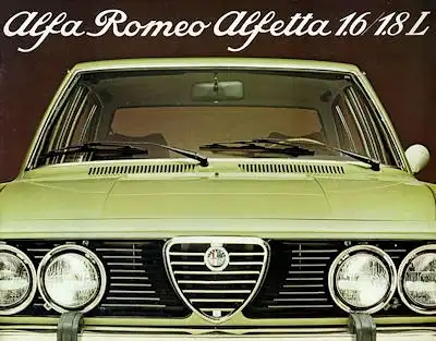 Alfa-Romeo Alfetta 1.6 / 1.8 L Prospekt ca. 1977