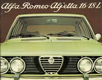 Alfa-Romeo Alfetta 1.6 / 1.8 L Prospekt ca. 1977