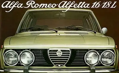Alfa-Romeo Alfetta 1.6 / 1.8 L Prospekt ca. 1977