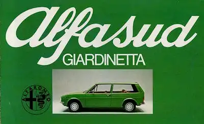Alfa-Romeo Alfasud Giardinetta Prospekt ca. 1977