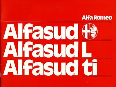 Alfa-Romeo Alfasud Prospekt ca. 1975