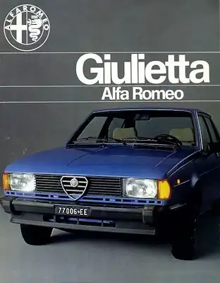 Alfa-Romeo Giulietta Prospekt 3.1978