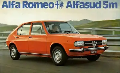 Alfa-Romeo Alfasud 5m Prospekt ca. 1976