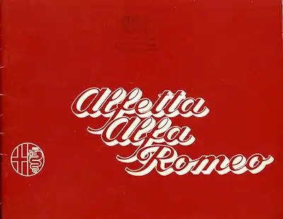 Alfa-Romeo Alfetta Prospekt ca. 1972