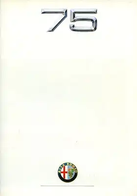 Alfa-Romeo 75 Prospekt 12.1988