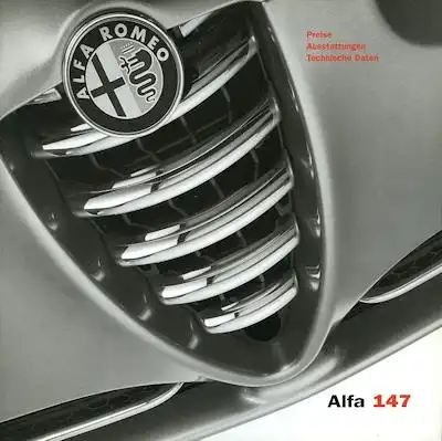 Alfa-Romeo 147 Preisliste 1.2001