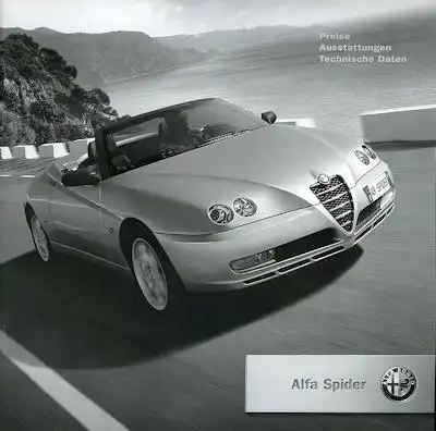 Alfa-Romeo Spider Preisliste 1.2004
