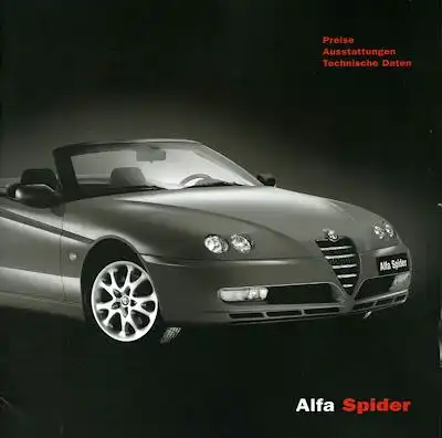 Alfa-Romeo Spider Preisliste 7.2003