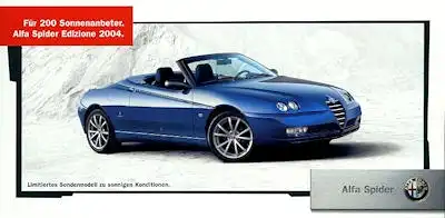 Alfa-Romeo Spider Edizione Prospekt 2004