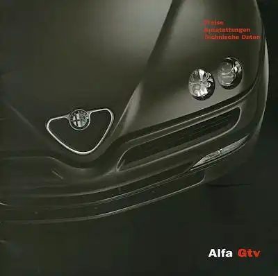 Alfa-Romeo GTV Preisliste 8.2002