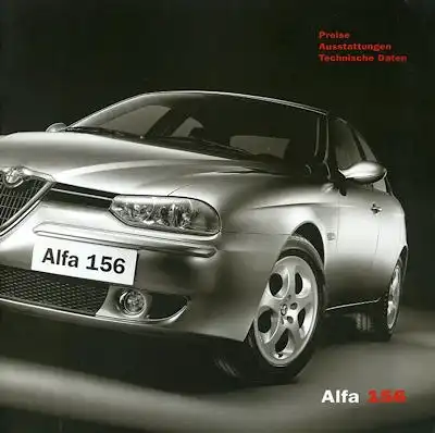 Alfa-Romeo 156 Preisliste 12.2002