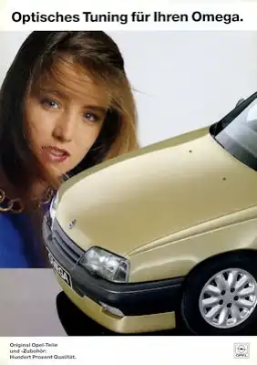 Opel Omega Zubehör Prospekt 1988