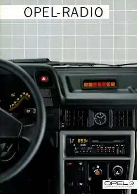 Opel Radio Prospekt 1986